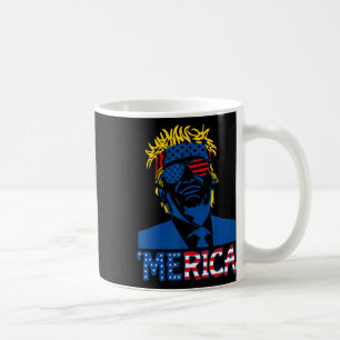 7月のトランプの幸せ4thトランプのアメリカ国旗の贈り物 コーヒーマグカップ