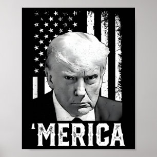 7月のトランプの幸せ4thトランプのアメリカ国旗の贈り物 ポスター