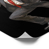 7月のトランプの幸せ4thトランプのアメリカ国旗の贈り物 ポスター (角)