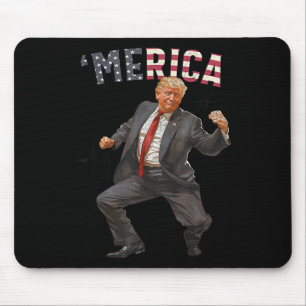 7月のトランプの幸せ4thトランプのアメリカ国旗の贈り物 マウスパッド