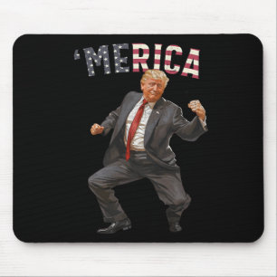 7月のトランプの幸せ4thトランプのアメリカ国旗の贈り物 マウスパッド