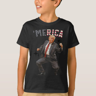 7月のトランプの幸せ4thトランプのアメリカ国旗の贈り物 tシャツ