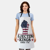 7月のトランプの1776第4以来の王を拒否アンチ エプロン (着用した状態)