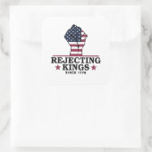 7月のトランプの1776第4以来の王を拒否アンチ スクエアシール (バッグ)