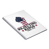 7月のトランプの1776第4以来の王を拒否アンチ ノートブック (右側)