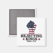 7月のトランプの1776第4以来の王を拒否アンチ マグネット (正面/裏面)