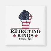 7月のトランプの1776第4以来の王を拒否アンチ マグネット (正面)