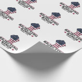 7月のトランプの1776第4以来の王を拒否アンチ ラッピングペーパー (角)