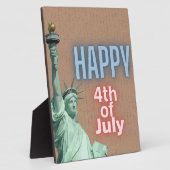 7月のネオン4thリバティ像卓上 フォトプラーク (側面)