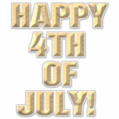 7月のハッピーコンターステッカー シール (正面)