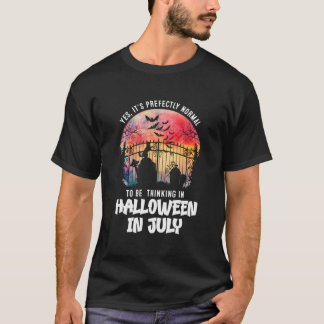 7月のハロウィン考えは通常である Tシャツ
