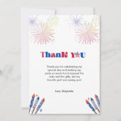 7月のパトロティック誕生日サンキューカード4t 案内状 (正面)