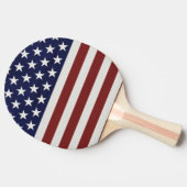 7月のパーソナライズなカスタムの米国の米国旗第4 卓球ラケット (横)
