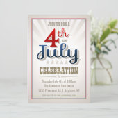 7月のパーティの招待状のカスタム第4 招待状 (スタンド正面)