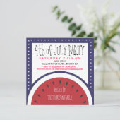 7月のパーティの招待状の愛国心が強いスイカ第4 招待状 (スタンド正面)