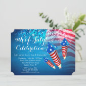 7月のパーティの招待状の愛国心が強い花火第4 招待状 (スタンド正面)