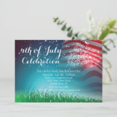 7月のパーティの招待状の愛国心が強い花火第4 招待状 (スタンド正面)