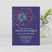 7月のパーティの招待状の花火第4 招待状 (スタンド正面)