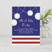 7月のパーティーのランタンの招待状の第4 招待状 (スタンド正面)