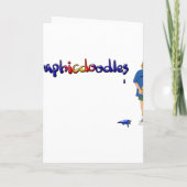 7月のパーティーの招待のカメそしてかたつむり第4 招待状 (裏面)