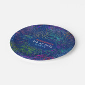 7月のパーティー|のパーソナライズな夏の花火第4 ペーパープレート (アングル)