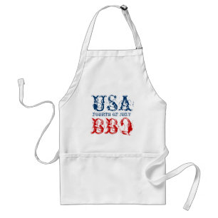 7月のパーティーBBQのエプロンの愛国心が強い第4 米国1776年 スタンダードエプロン