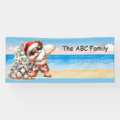 7月のビーチクリスマスサンタクロースパーティー 横断幕 (横)