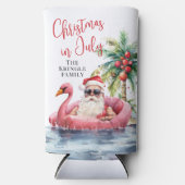 7月のビーチクリスマス スリム缶クーラー (正面)