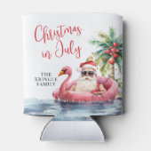 7月のビーチクリスマス 缶クーラー (裏面)