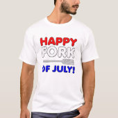 7月のフォークTシャツ面白いデザイン Tシャツ (正面)