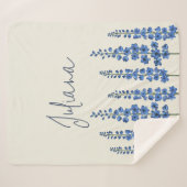 7月のブルーデルフィニウムの花 シェルパブランケット (正面(横))