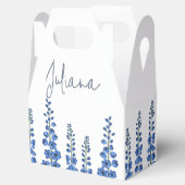 7月のブルーデルフィニウムの花 フェイバーボックス (オープン)