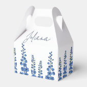 7月のブルーデルフィニウムの花 フェイバーボックス (正面サイド)