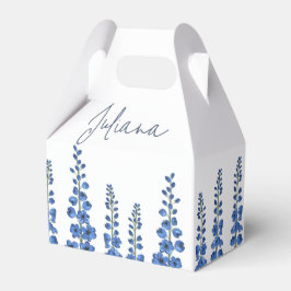 7月のブルーデルフィニウムの花 フェイバーボックス