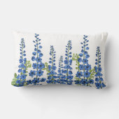 7月のブルーデルフィニウムの花 ランバークッション (裏面)