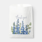 7月のブルーデルフィニウム花ありがとう フェイバーバッグ (正面)