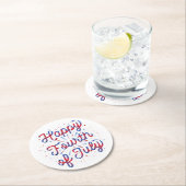 7月のペーパーコースターの幸せな四分の一(第4) ラウンドペーパーコースター (インサイチュ)