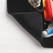 7月のポプシクル米国国旗の前後 マウスパッド (コーナー)