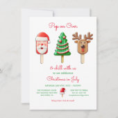 7月のポプシクル・クリスマス 招待状 (正面)