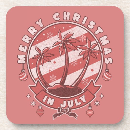 7月のメリークリスマス コースター (正面)
