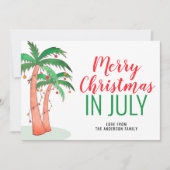 7月のメリークリスマス シーズンカード (正面)