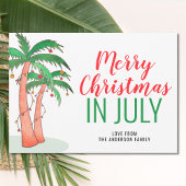 7月のメリークリスマス シーズンカード
