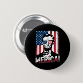 7月のリンカーン4日Merica Patriotic Usaアメリカ4日Ju 缶バッジ (正面&裏面)