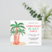 7月の予算クリスマスパームツリーズパーティー招待状 (スタンド正面)