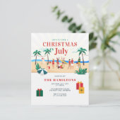7月の予算クリスマスファミリーパーティの招待状 (スタンド正面)