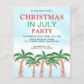 7月の予算パーティの招待状 (正面)