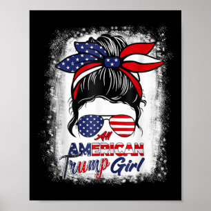 7月の全米トランプ女の子4日Messy Bun Pro ポスター
