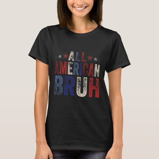7月の全米ブラッシュ4th Boys Patriotic Usa W Tシャツ (正面)