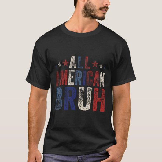 7月の全米ブラッシュ4th Boys Patriotic Usa W Tシャツ (正面)