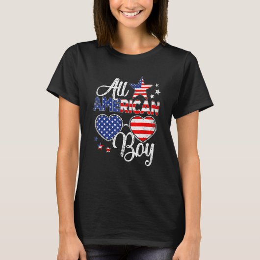 7月の全米ボーイズキッズサングラスの4th tシャツ (正面)